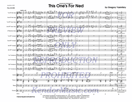 This One's For Ned (Full Score)