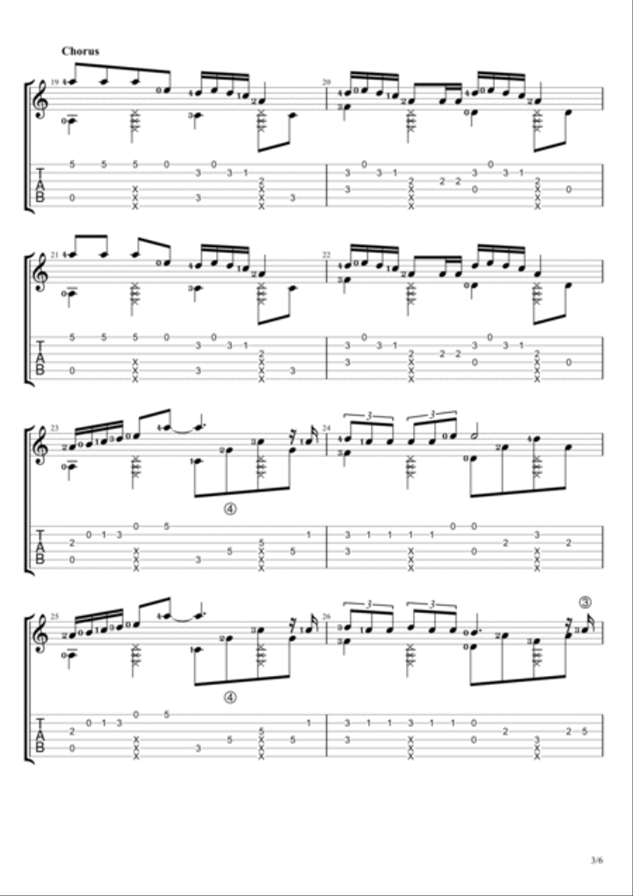 Gasoline Gasoline Electric Guitar scores gallery preview page 3