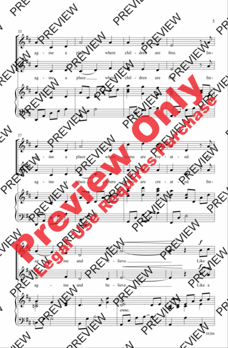 Imagine a World - SoundTrax CD (CD only) Choir scores gallery preview page 5