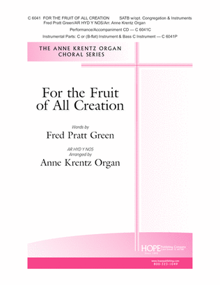 For the Fruit of All Creation