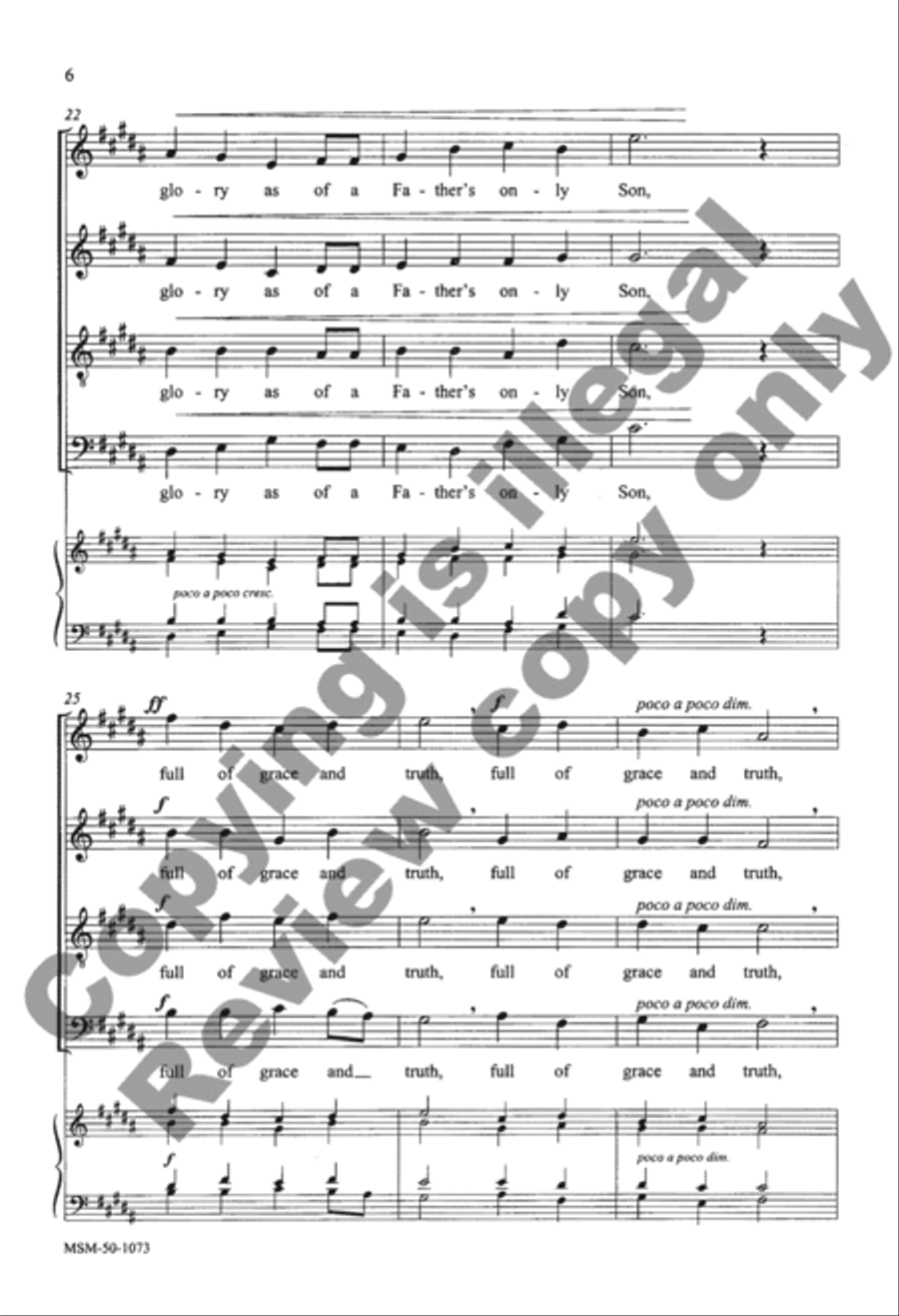And the Word Became Flesh 4-Part scores gallery preview page 13