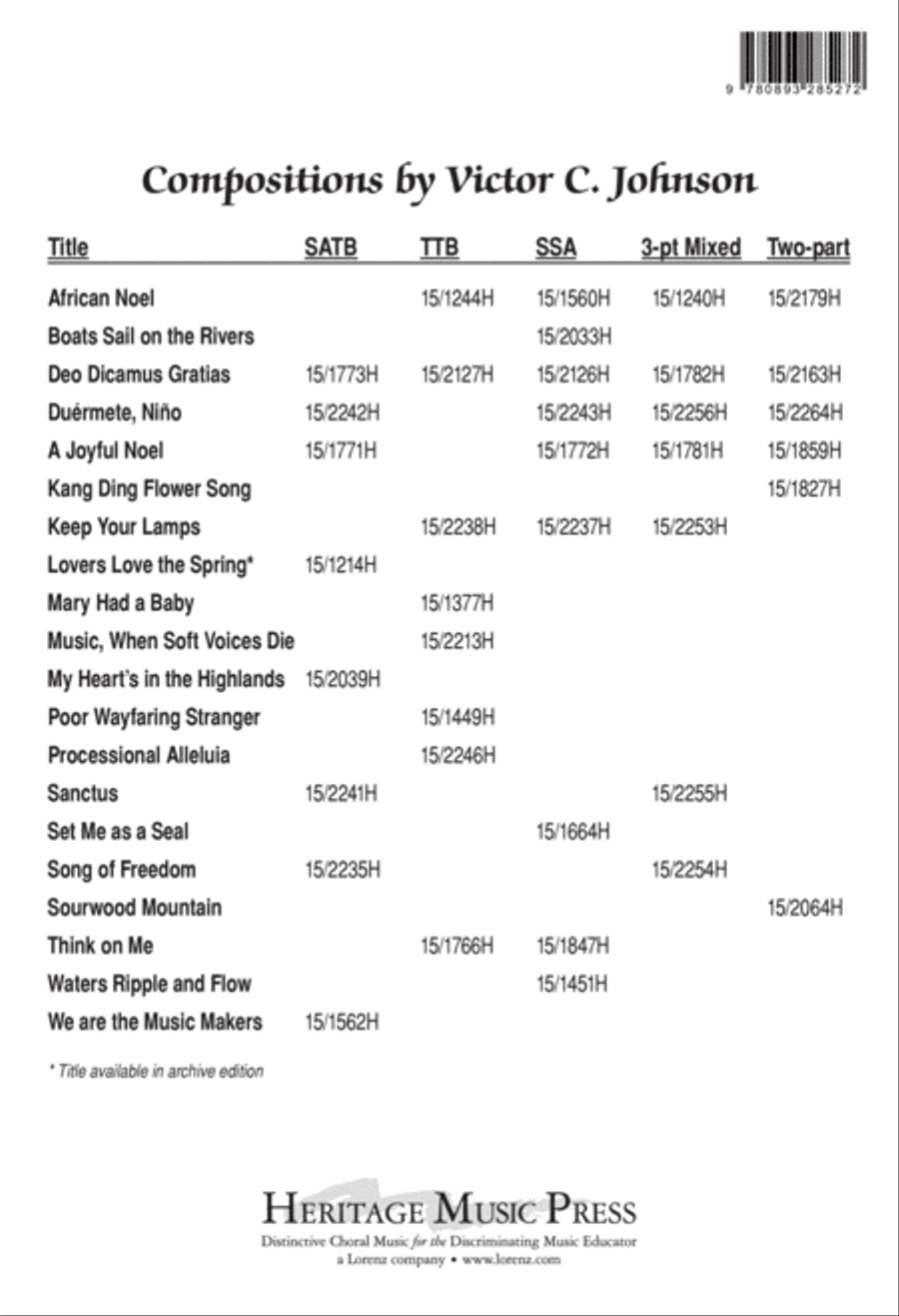 Music, When Soft Voices Die SSA scores gallery preview page 9