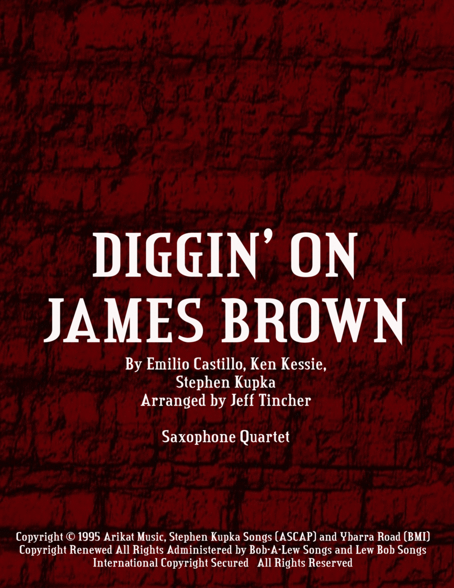 Diggin' On James Brown Woodwind Quartet scores gallery preview page 1