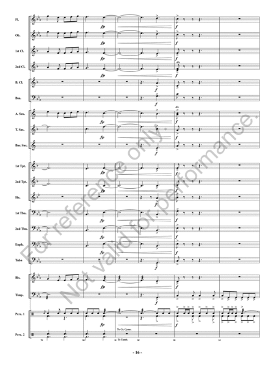 Festival of Carols in 6/8 Time Concert Band scores gallery preview page 17