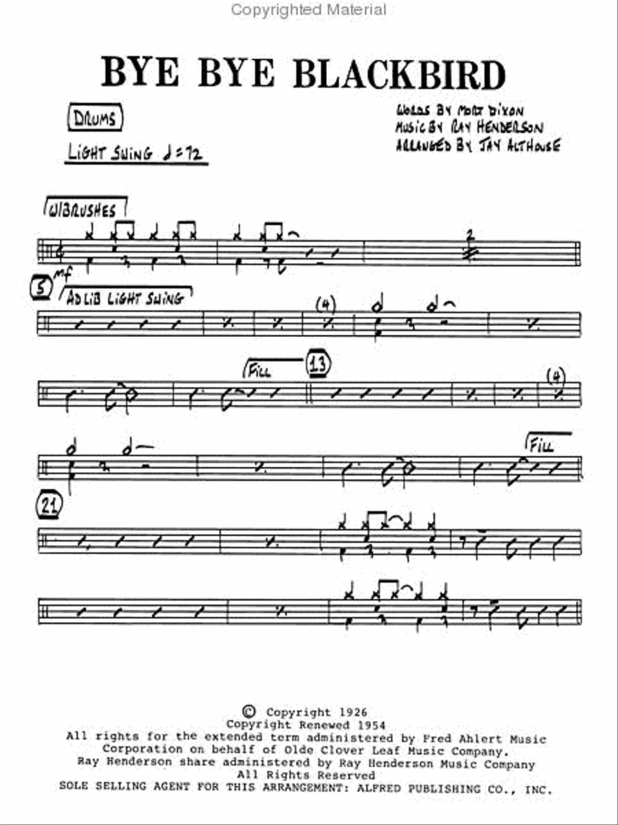 Bye Bye Blackbird Choir scores gallery preview page 2