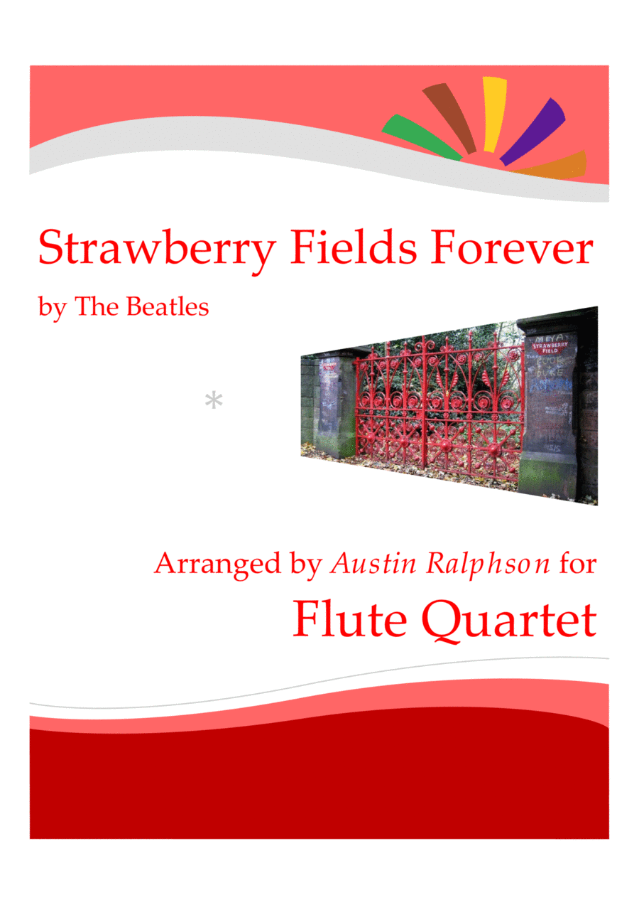 Strawberry Fields Forever Flute Quartet scores gallery preview page 1