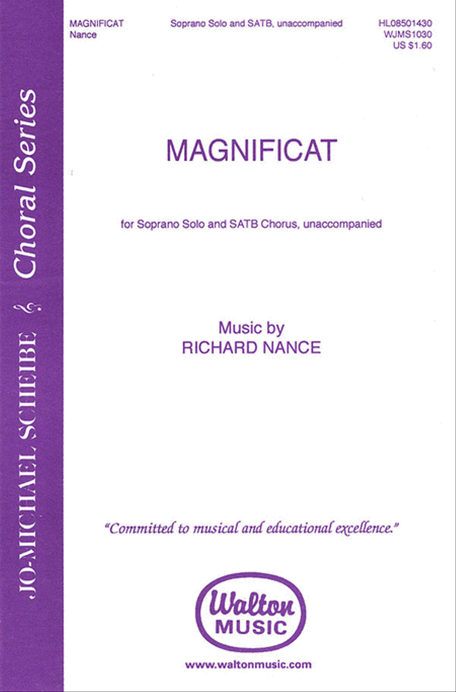 Magnificat (SATB divisi) Magnificat (SATB divisi) Divisi scores gallery preview page 1