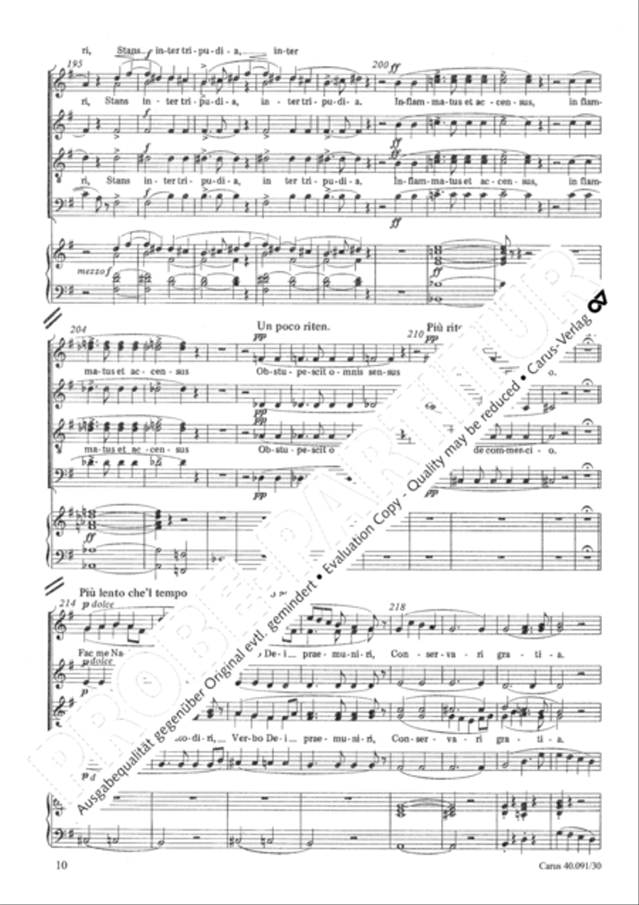 Stabat Mater speciosa Choir scores gallery preview page 11