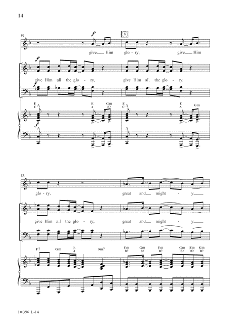 Great and Mighty Lord 4-Part scores gallery preview page 14