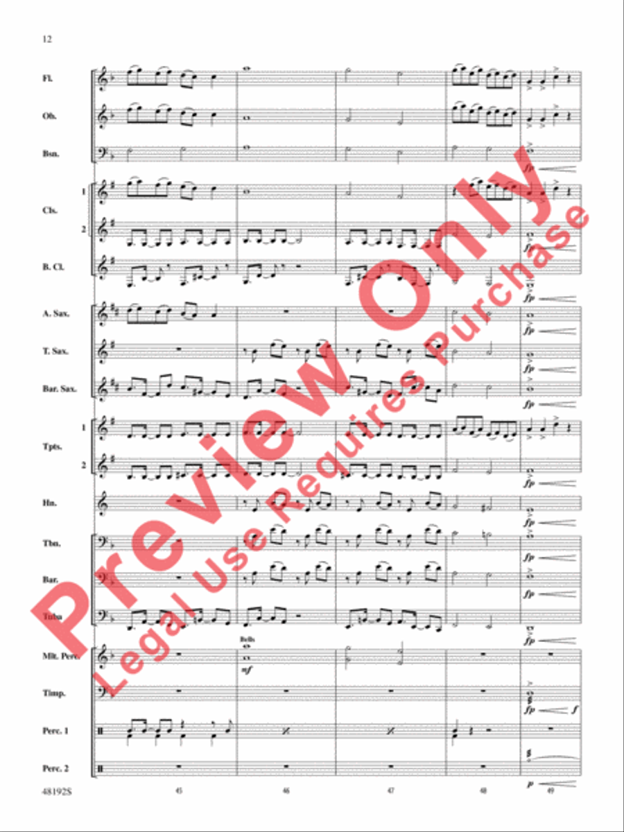 If I Can't Have You If I Can't Have You Concert Band scores gallery preview page 13