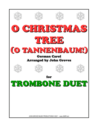 Book cover for O Christmas Tree (O Tannenbaum!) - Trombone Duet