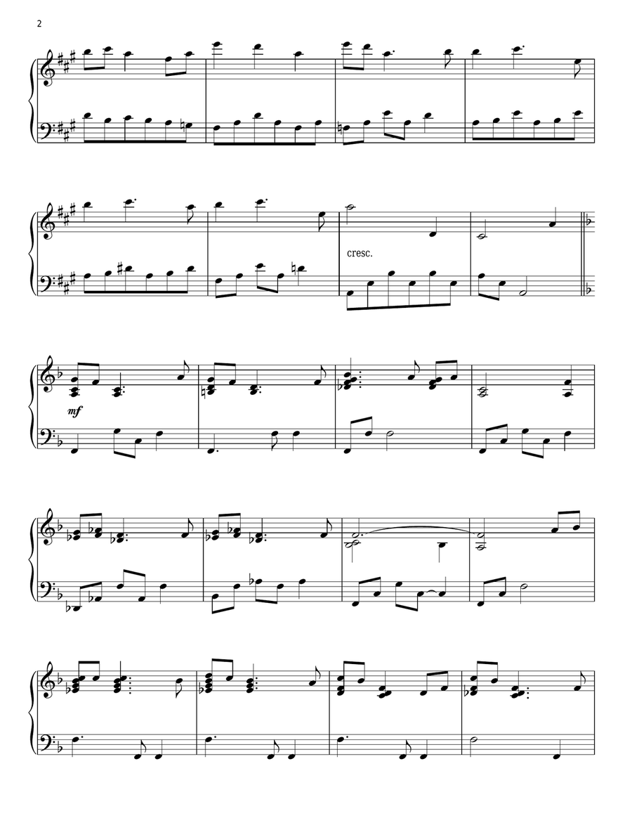 Cherish The Treasure Piano Solo scores gallery preview page 2