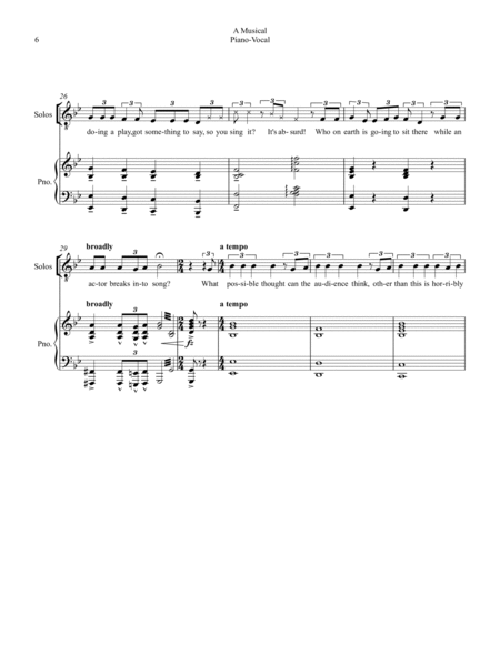 A Musical by Wayne Kirkpatrick TTBB - Digital Sheet Music