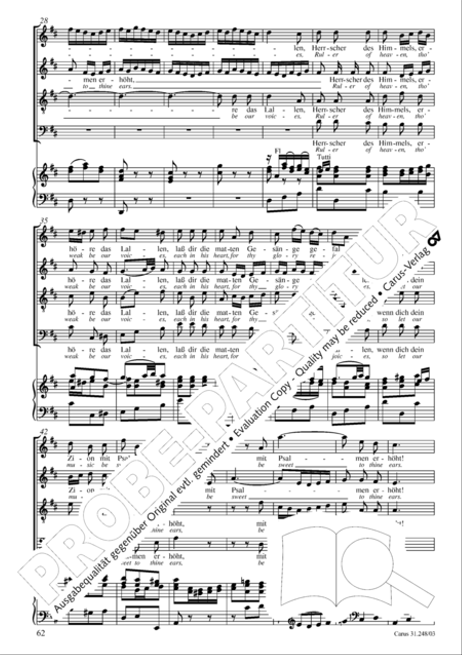 Christmas oratorio (Weihnachtsoratorium, Teile I-III) 4-Part scores gallery preview page 67