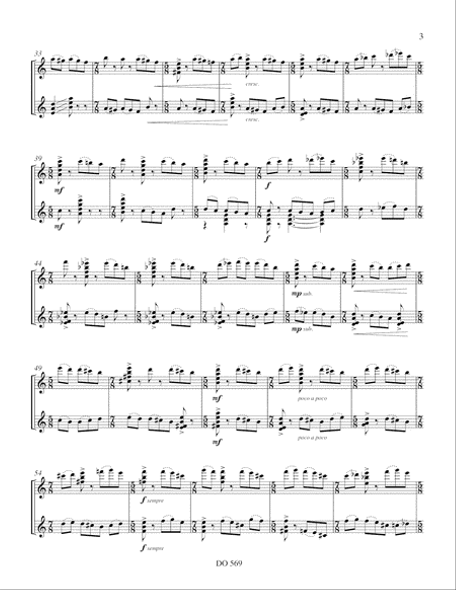 Reflet IV Classical Guitar scores gallery preview page 3