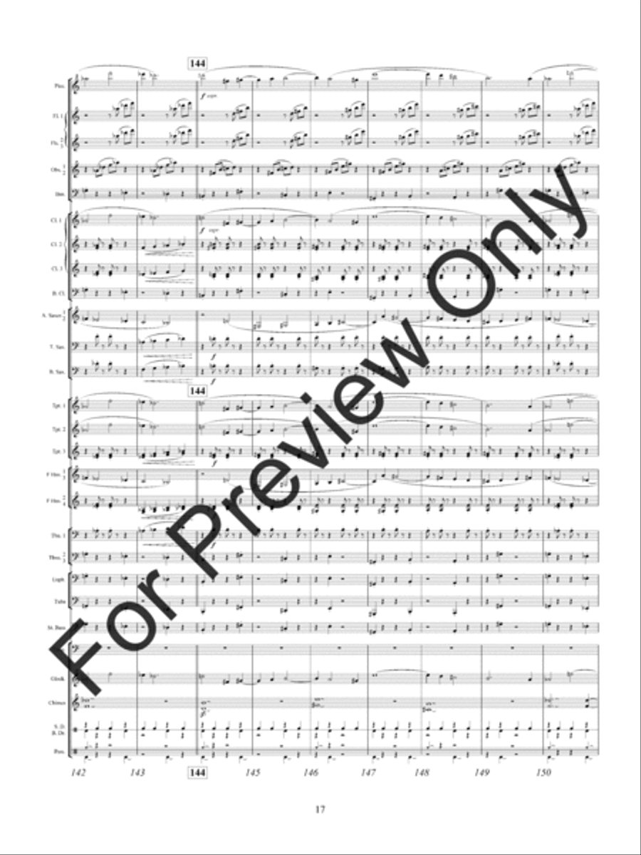 Shards Of Glass Concert Band scores gallery preview page 20