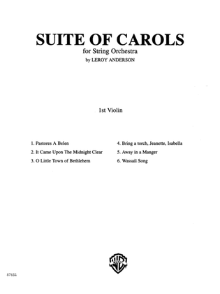 Suite of Carols: 1st Violin