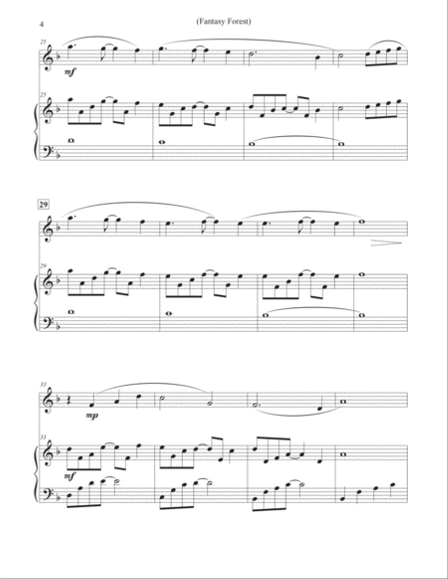 Fantasy Forest - Flute & Piano Flute Solo scores gallery preview page 4