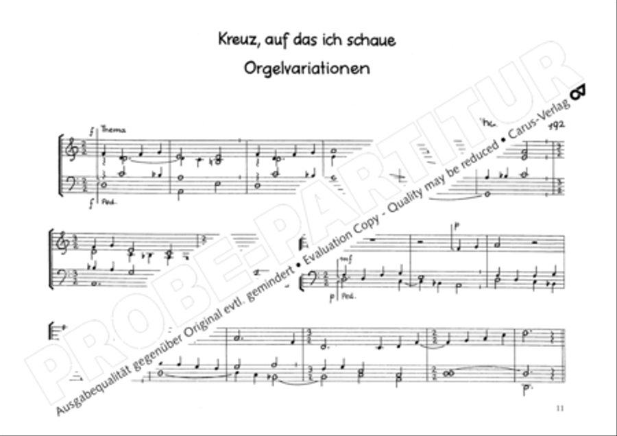 Two Organ Works (Zwei Orgelstucke) Organ scores gallery preview page 12