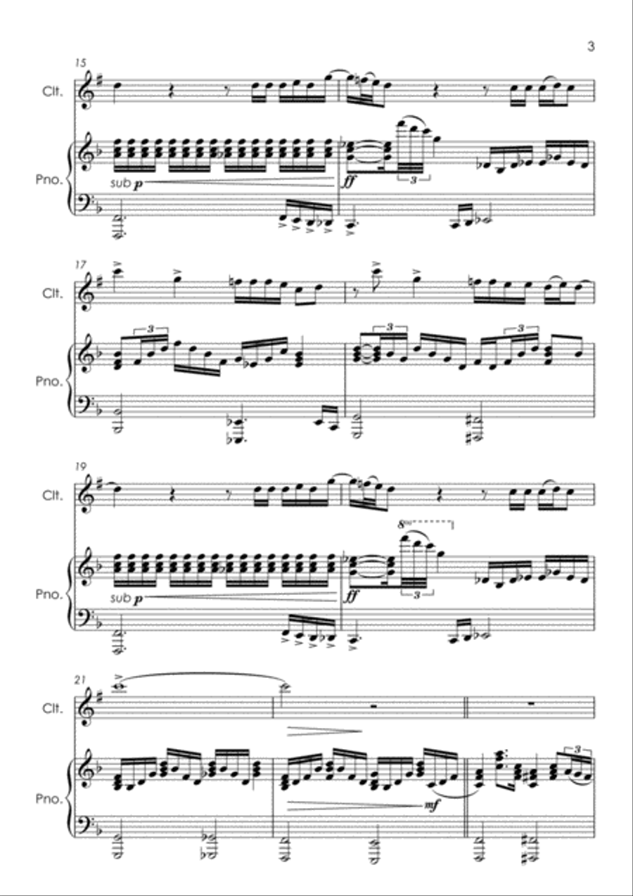 Life On Mars Clarinet Solo scores gallery preview page 4