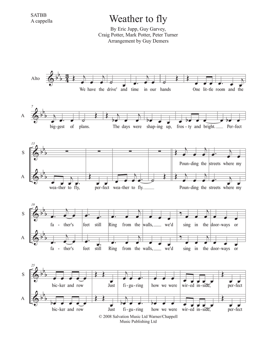 Weather To Fly Divisi scores gallery preview page 1