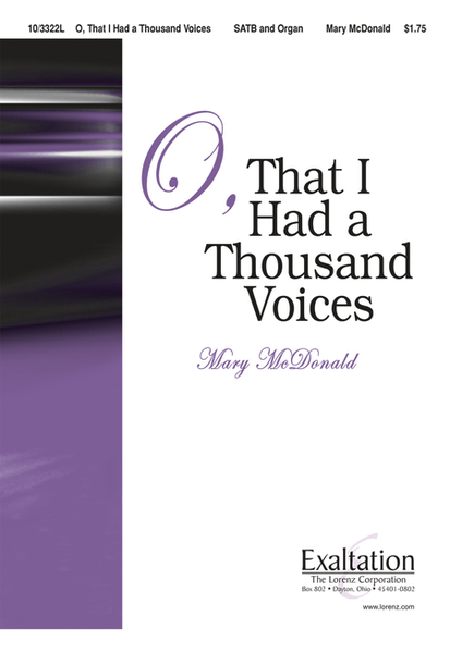 O, That I Had a Thousand Voices image number null