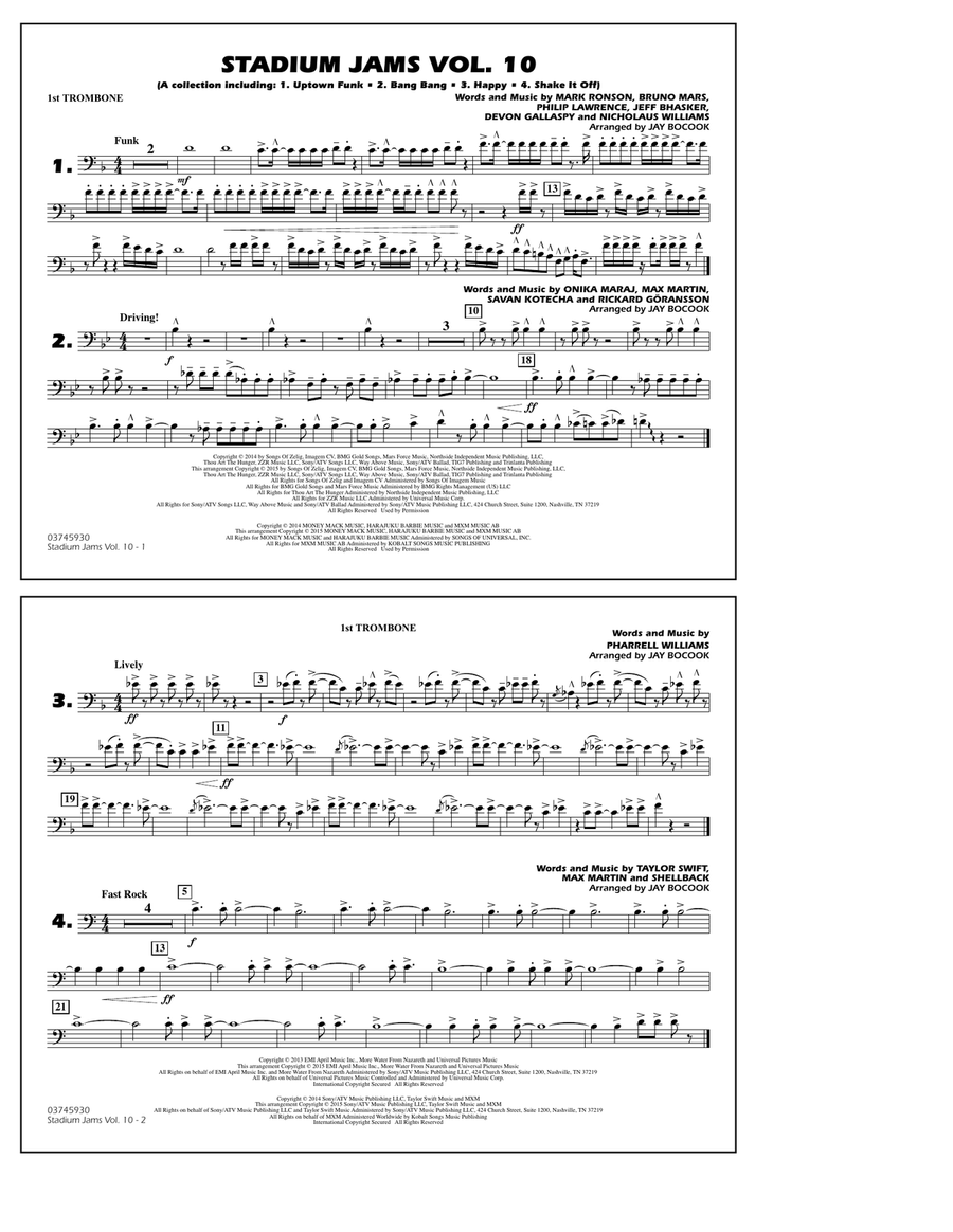 Stadium Jams Vol. 10 - 1st Trombone