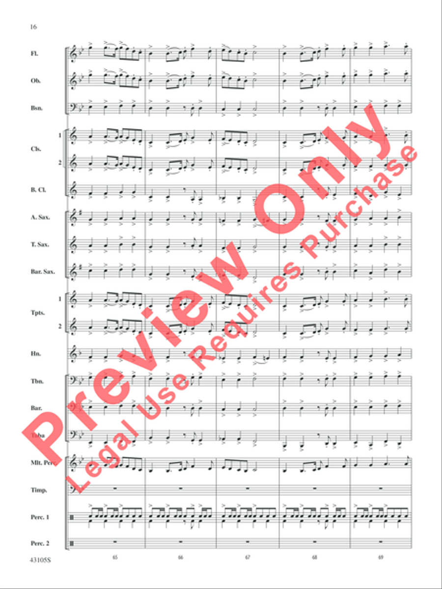 Cheyenne Cheyenne Concert Band scores gallery preview page 16