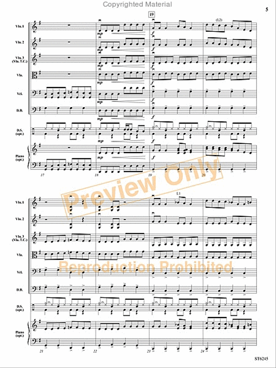Rocket Out! String Orchestra scores gallery preview page 4