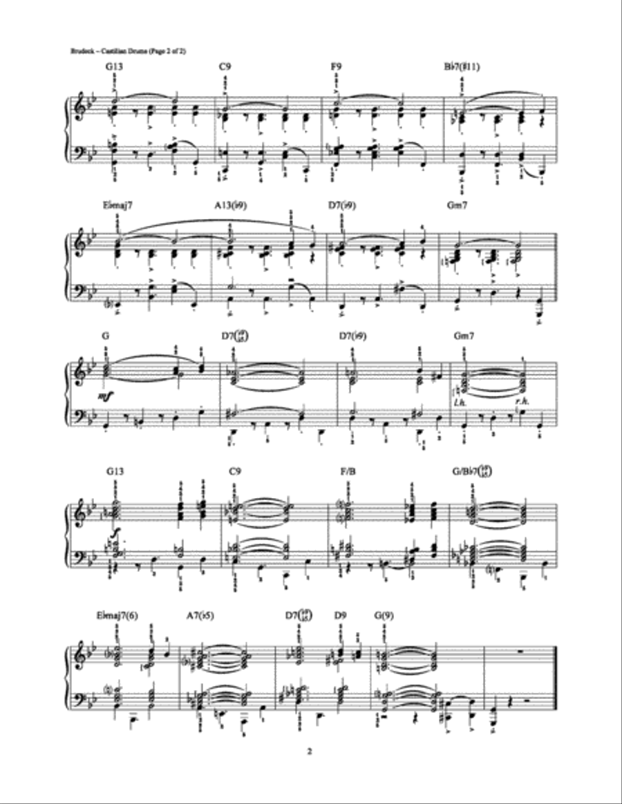 Castilian Drums Piano Solo scores gallery preview page 2