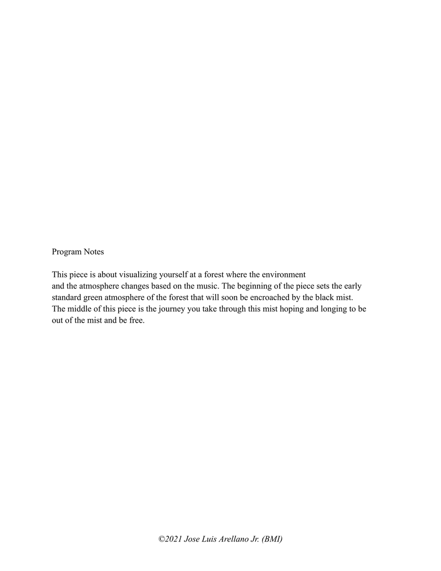 Green Spring Black Mist Piano Solo scores gallery preview page 2