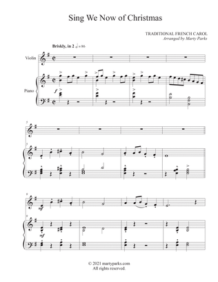 Sing We Now of Christmas (Violin-Piano)