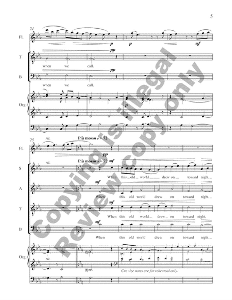 Creator of the Stars of Night (Choral Score) 4-Part scores gallery preview page 7