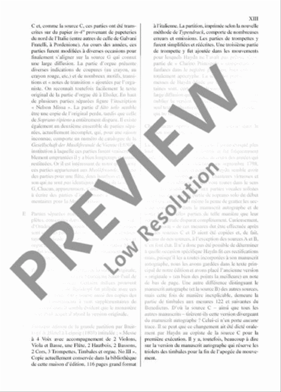 Missa in Angustiis D minor 4-Part scores gallery preview page 14