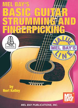 Book cover for Basic Guitar Strumming and Fingerpicking