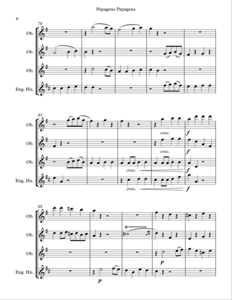 Papageno Papagena from 