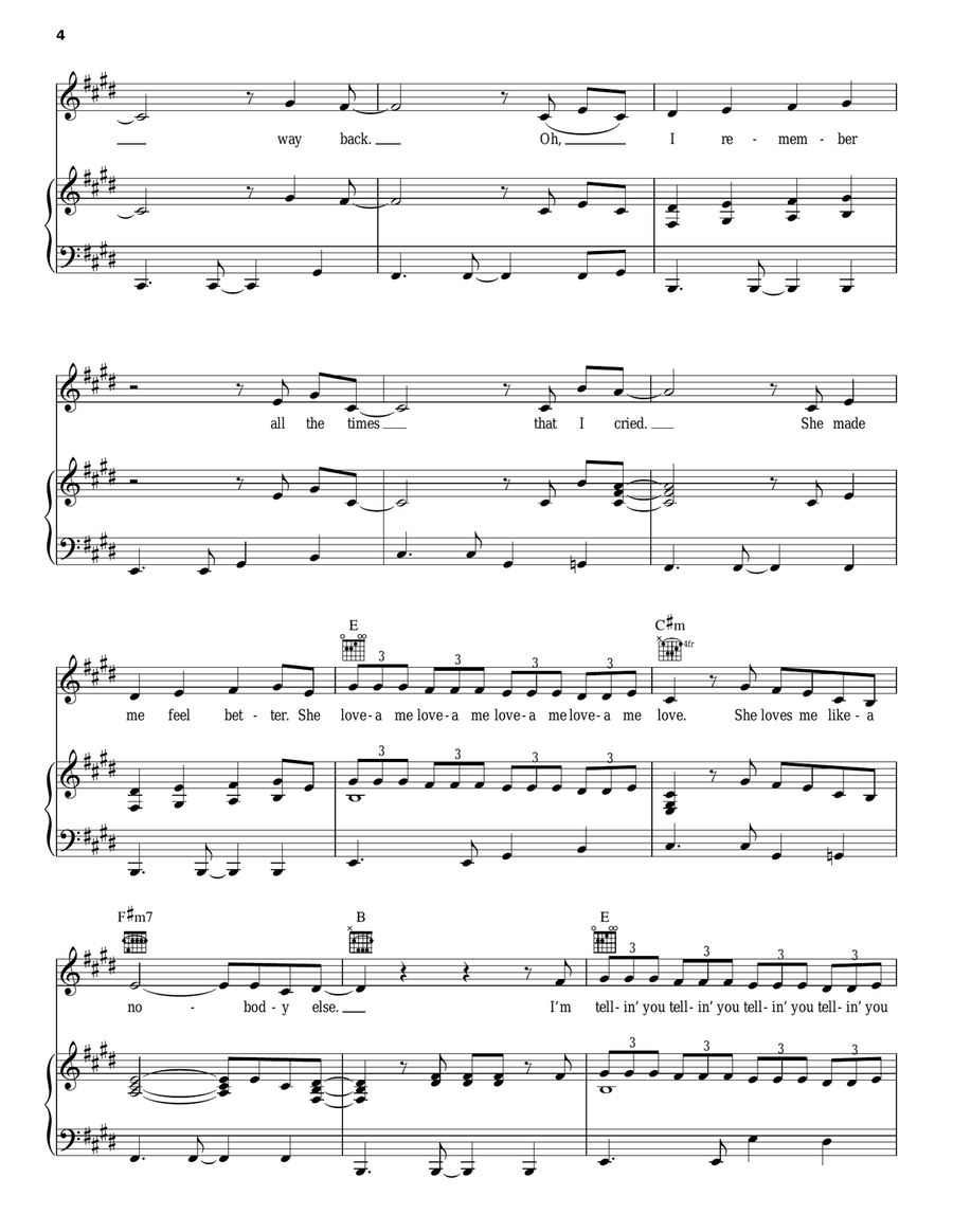 Mom (feat. Kelli Trainor) Piano, Vocal, Guitar scores gallery preview page 4