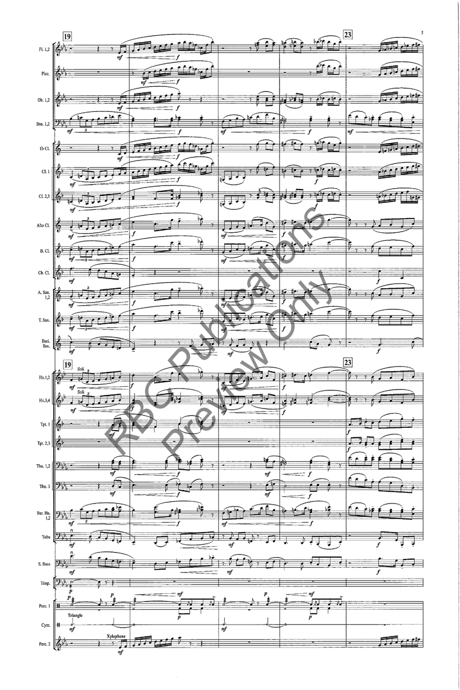 Honor And Glory (Score) Honor And Glory (Score) Concert Band scores gallery preview page 6