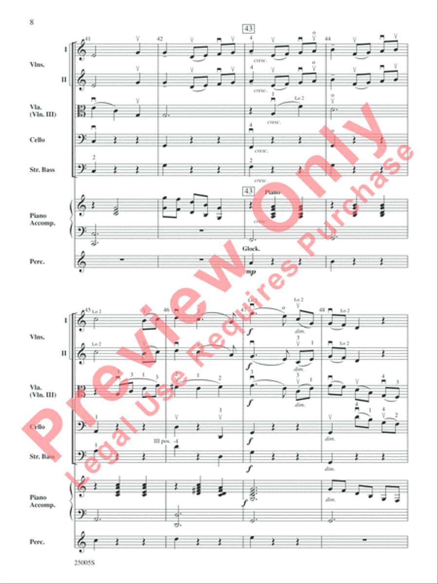 Themes from Harry Potter and the Goblet of Fire String Orchestra scores gallery preview page 9