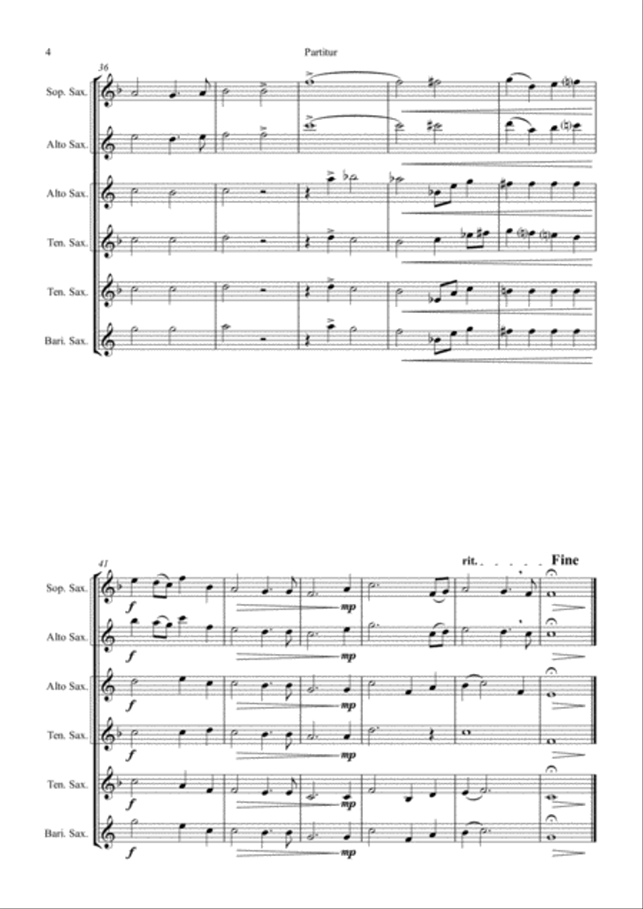 Ave Verum Corpus - W.A. Mozart - Saxophone Trio Woodwind Trio scores gallery preview page 4
