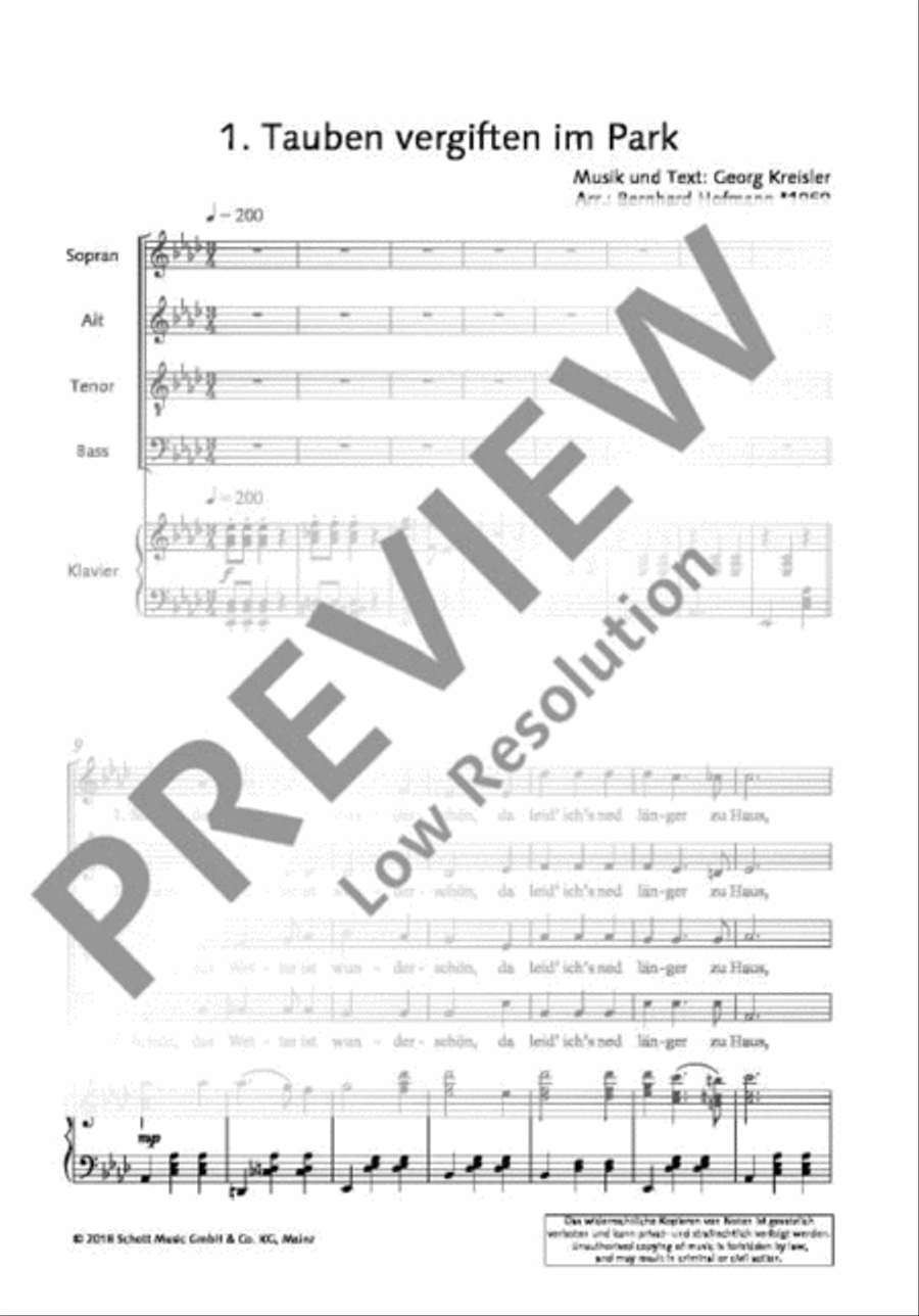 Georg Kreisler 4-Part scores gallery preview page 6