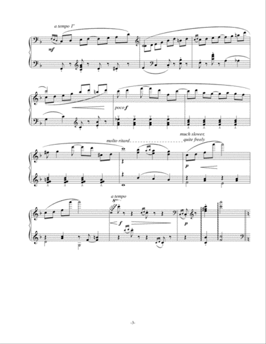 Two Flowers Rag Piano Solo scores gallery preview page 3