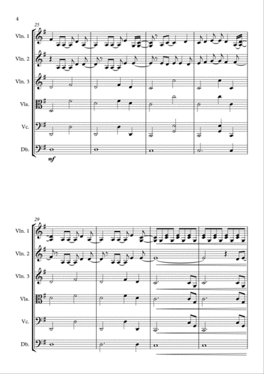 Let It Go (from Frozen) String Orchestra scores gallery preview page 4