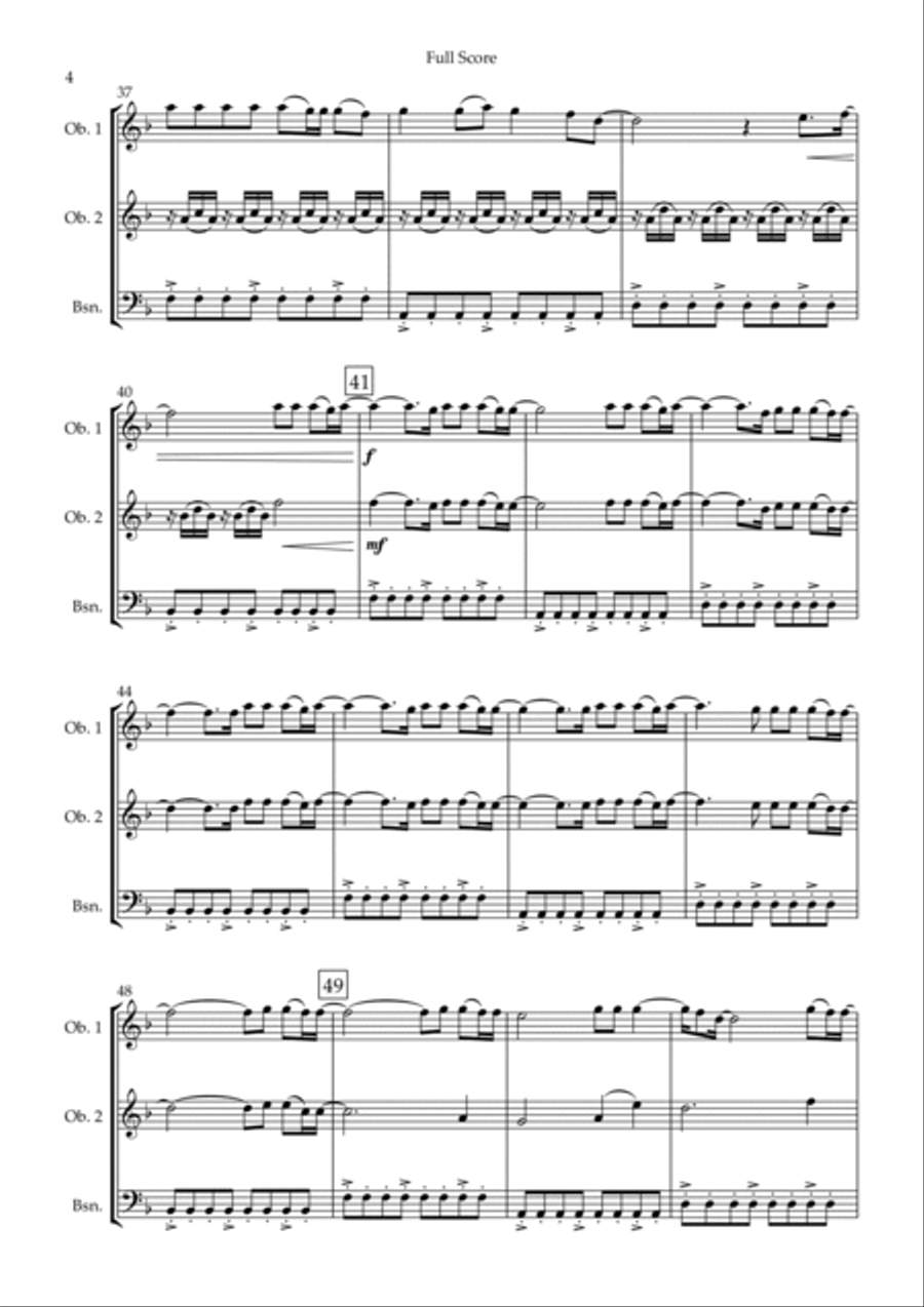 You Say Woodwind Trio scores gallery preview page 4