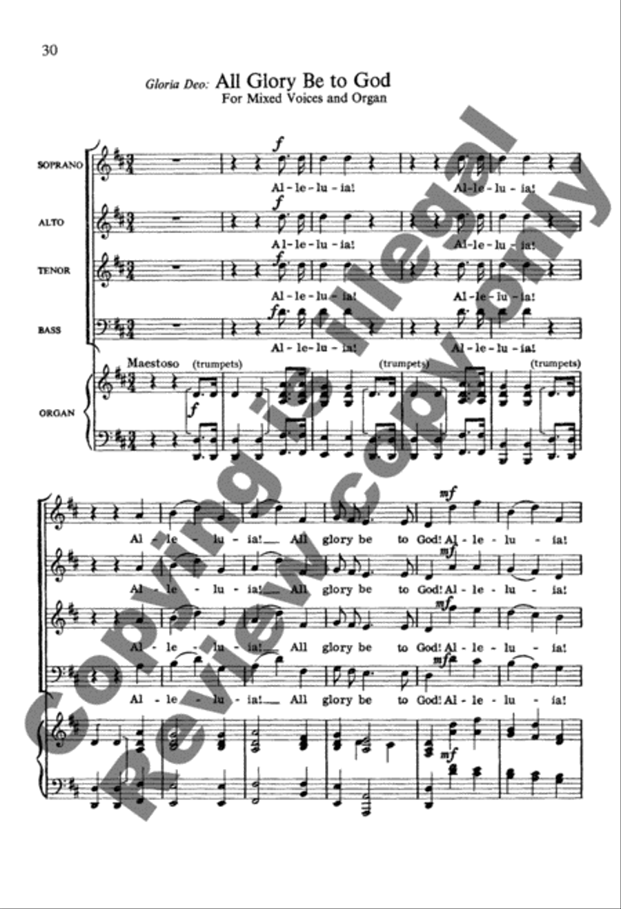 Missa Exultate Missa Exultate 4-Part scores gallery preview page 14