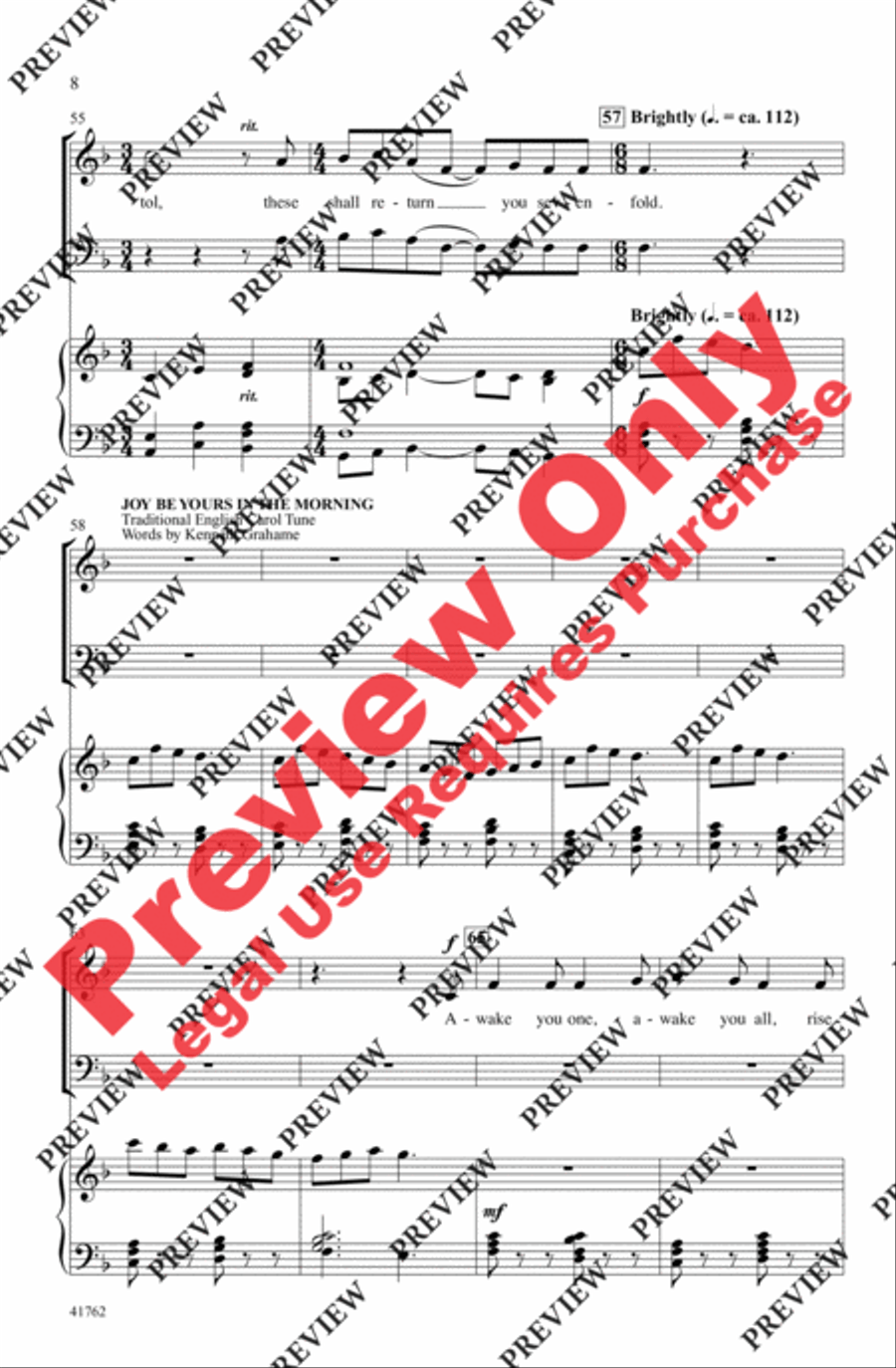 Carols from the British Isles 4-Part scores gallery preview page 8