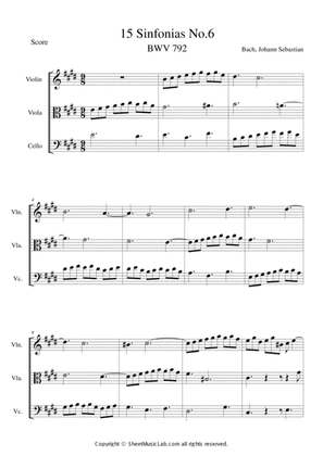 Sinfonias No.6 BWV 792