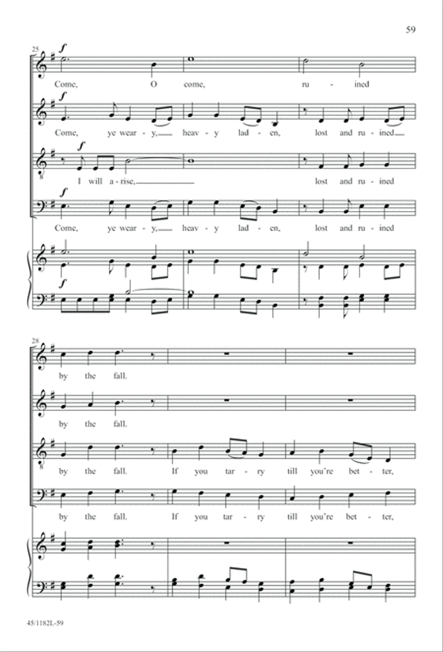 All Around A Cappella All Around A Cappella 4-Part scores gallery preview page 59