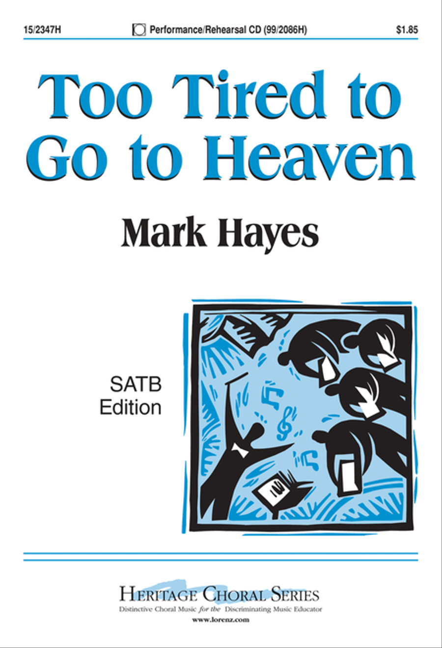 Too Tired to Go to Heaven 4-Part scores gallery preview page 1
