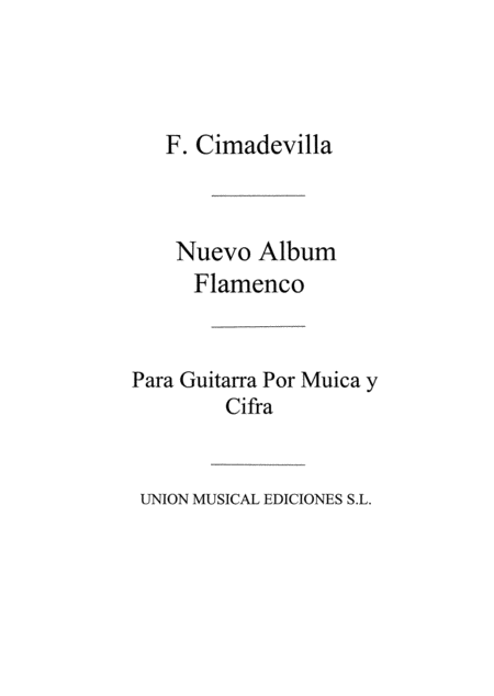 Nuevo Album Flamenco Por Musica Y Cifra